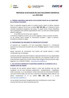 PROTOCOL D' ACTUACIO<BR>EN CAS D' ACCIDENTE 19-20